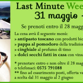 Last Minute in Toscana: l’Agriturismo Le Ceregne BIO ti offre la cena!